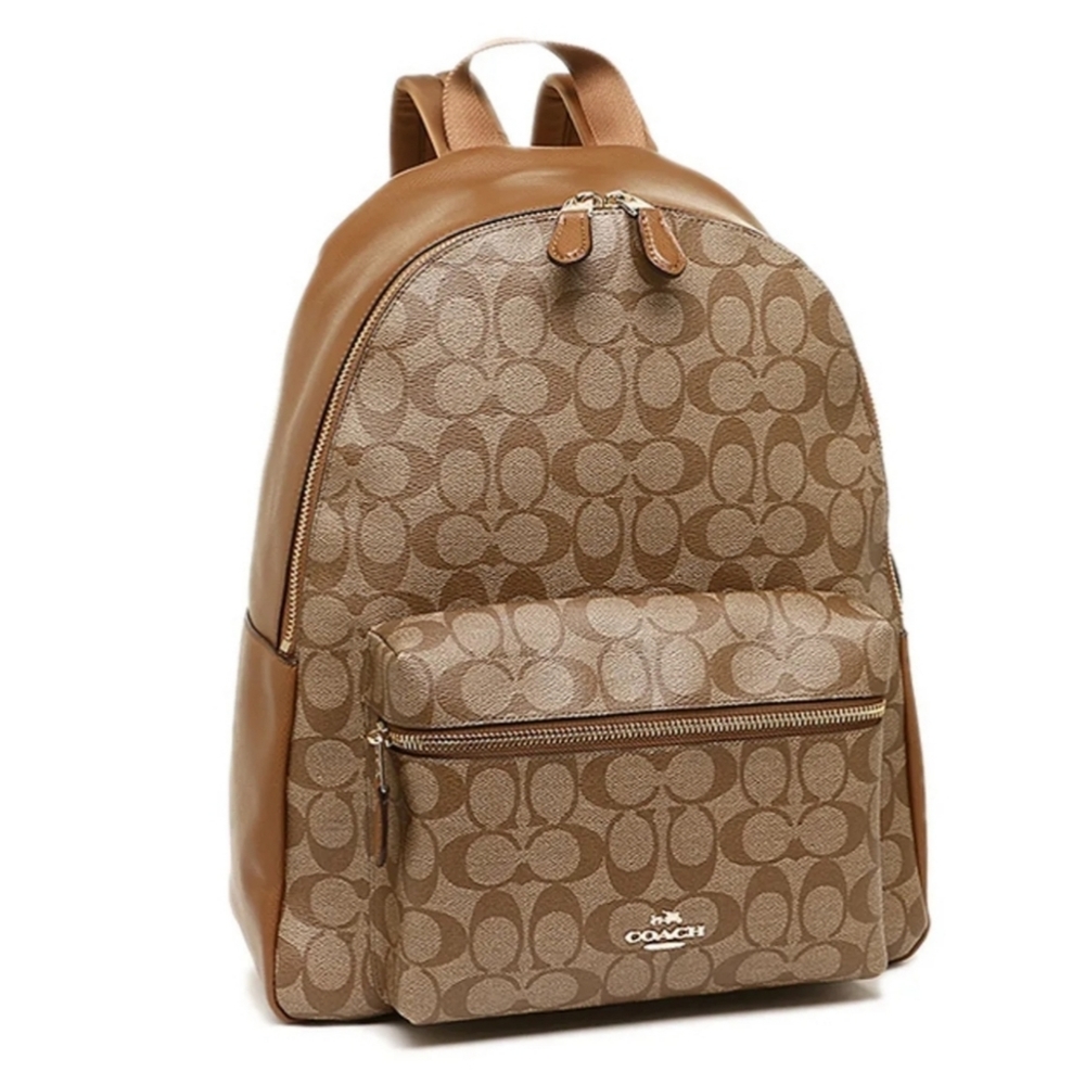 Coach Charlie Backpack In Signature Canvas NWT